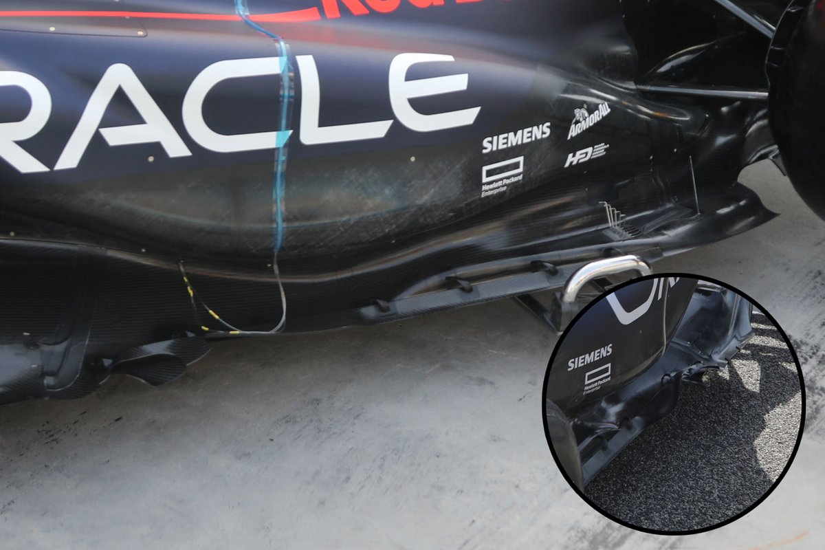 Red Bull RB19 floor edge detail