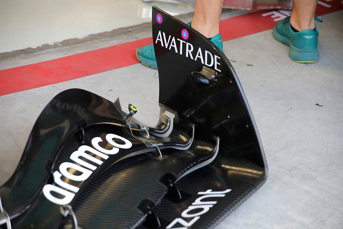 Aston Martin AMR 23, detail front wing