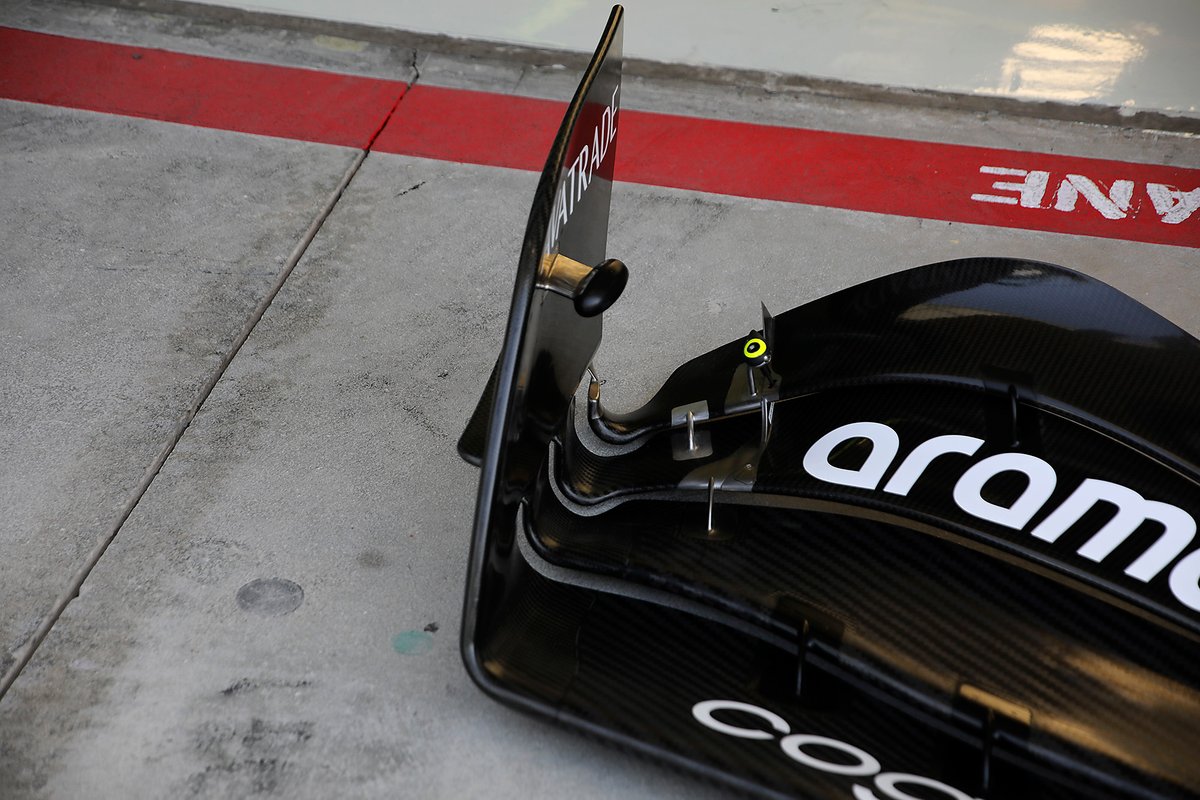 Aston Martin AMR 23, detail front wing
