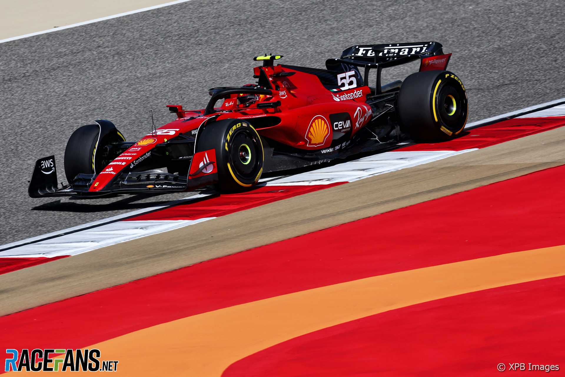 Carlos Sainz Jnr, Ferrari, Bahrain International Circuit, 2023 pre-season test