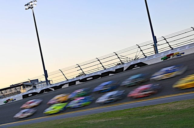 NASCAR at Daytona, blurred cars, NKP