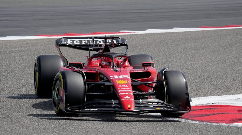 Charles Leclerc puts Ferrari on top at lunch of the final day of F1's preseason test in Bahrain