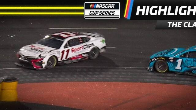 Chastain dive bombs into turn, spins Hamlin at Clash
