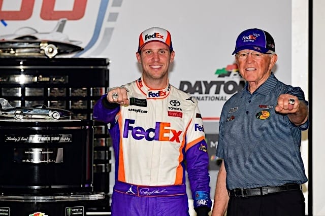 2019 Daytona Denny Hamlin Joe Gibbs Rings NKP