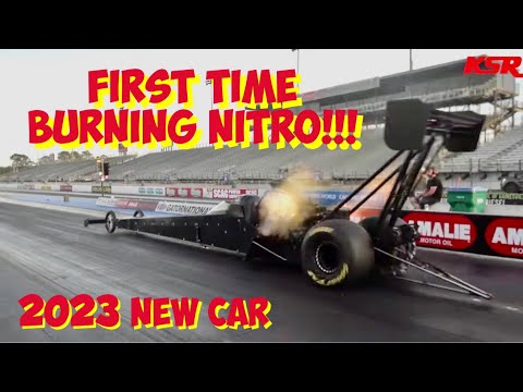 First Time Burning Nitro !!! New 2023 Dragster.