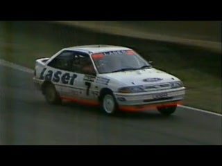 Ford Laser TX3 Turbo in action at the 1991 Bathurst 12 Hour race