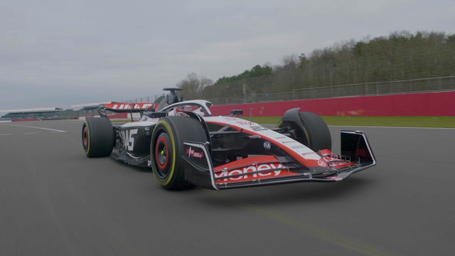 Haas F1 on track at Silverstone