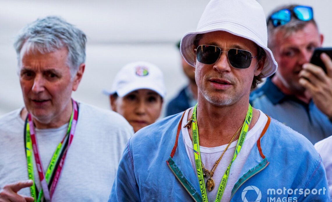 Actor Brad Pitt visited the F1 paddock at COTA last year