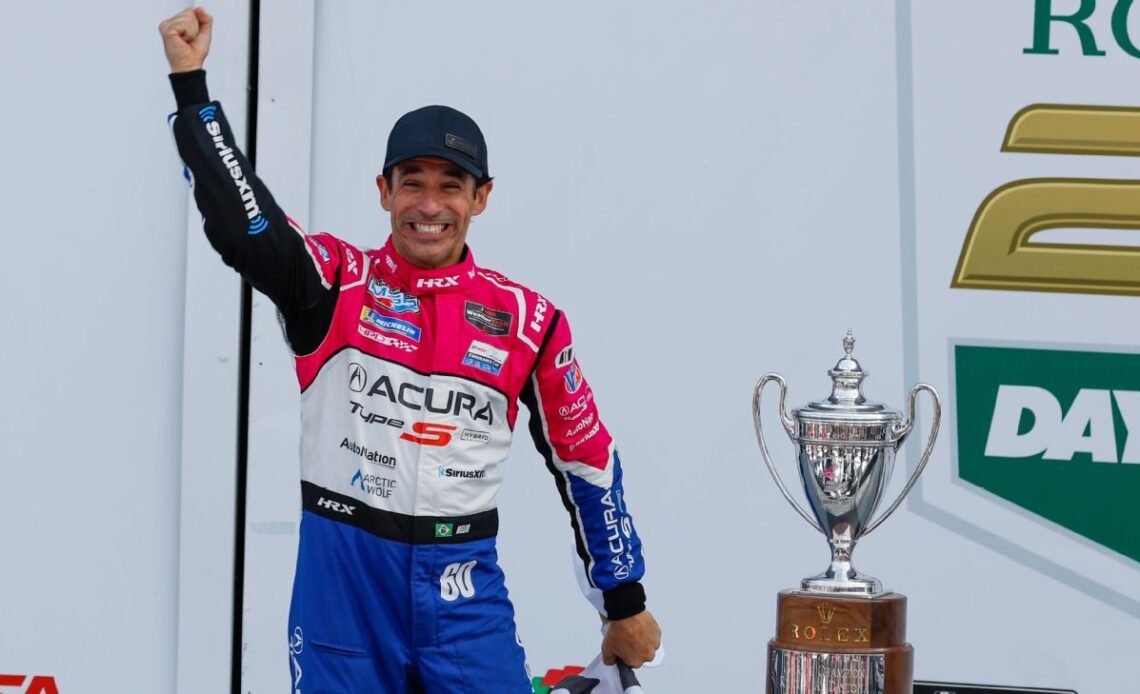 Helio Castroneves first driver to win three Rolex 24s in row