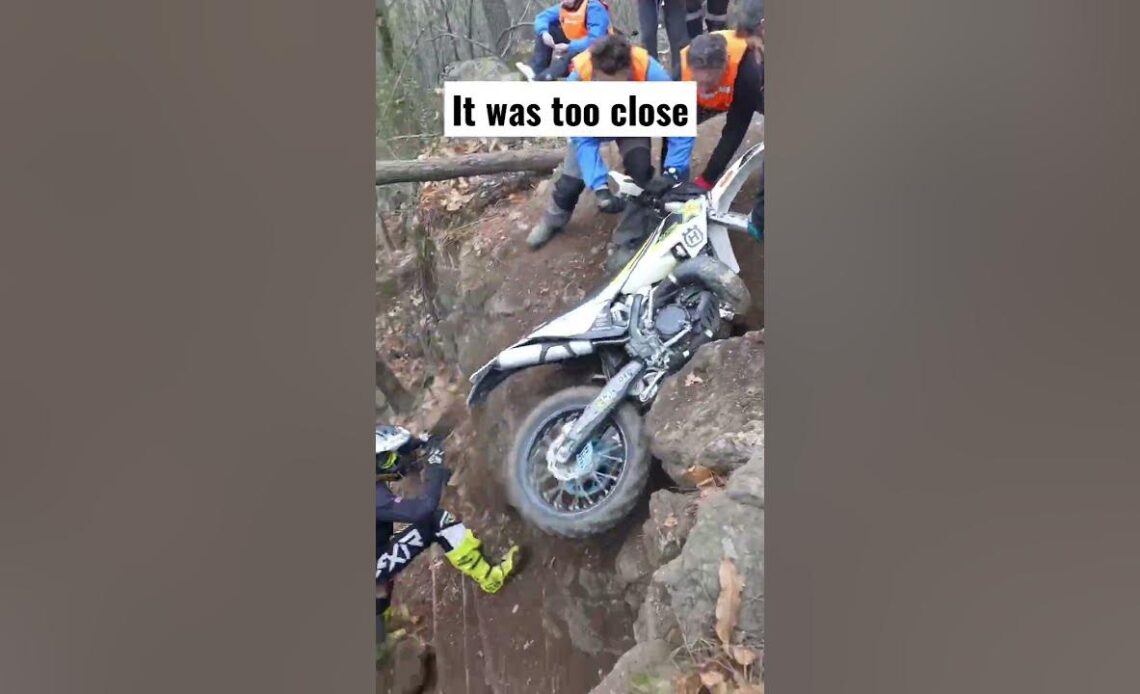 It was too close #shorts #motorcycle #hardenduro
