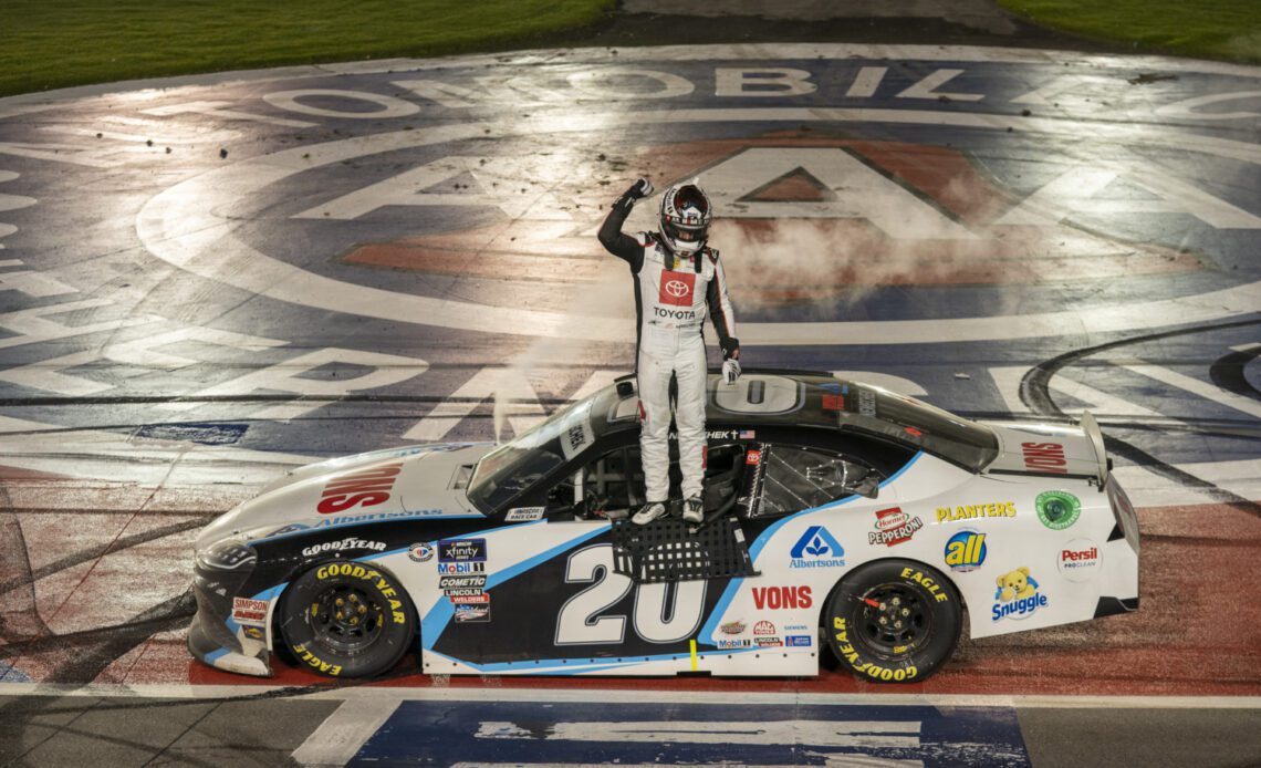 John Hunter Nemechek Rides to Victory in Last Race at Auto Club Speedway – Motorsports Tribune