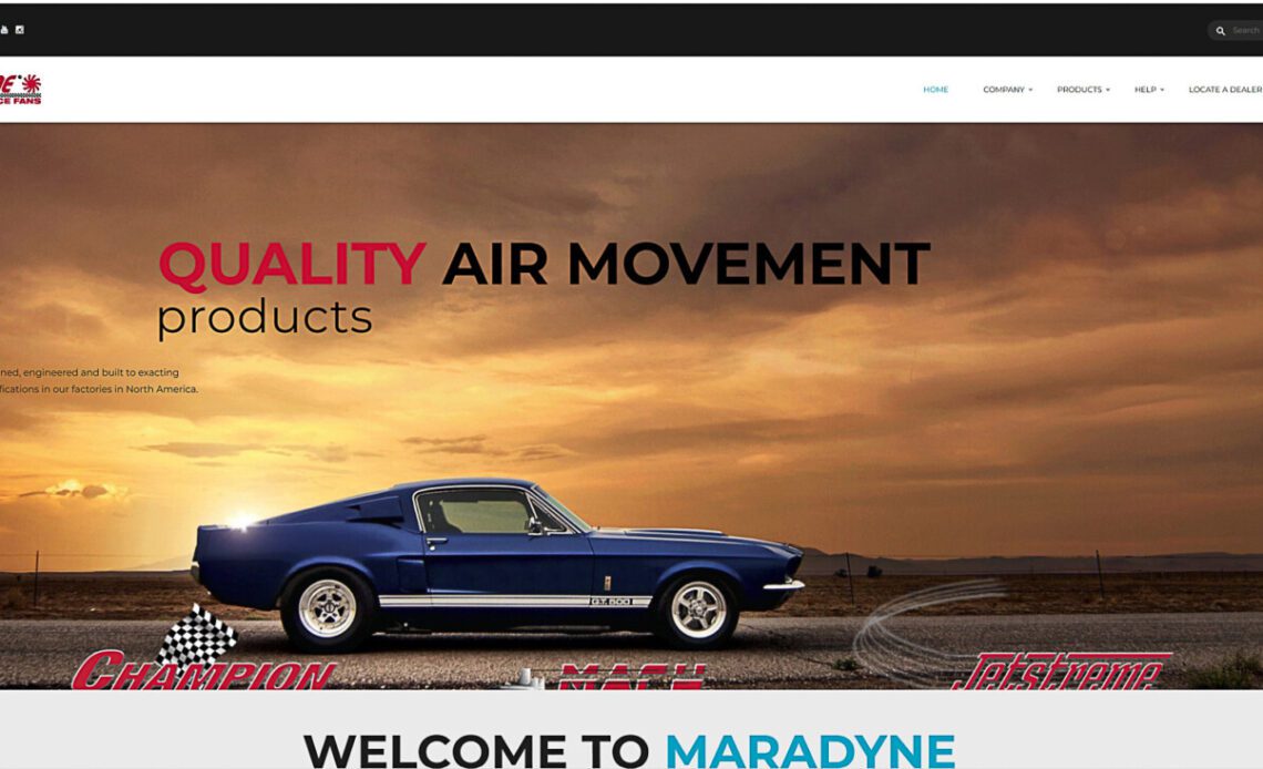 Maradyne Adds Some Horsepower To Its New Website