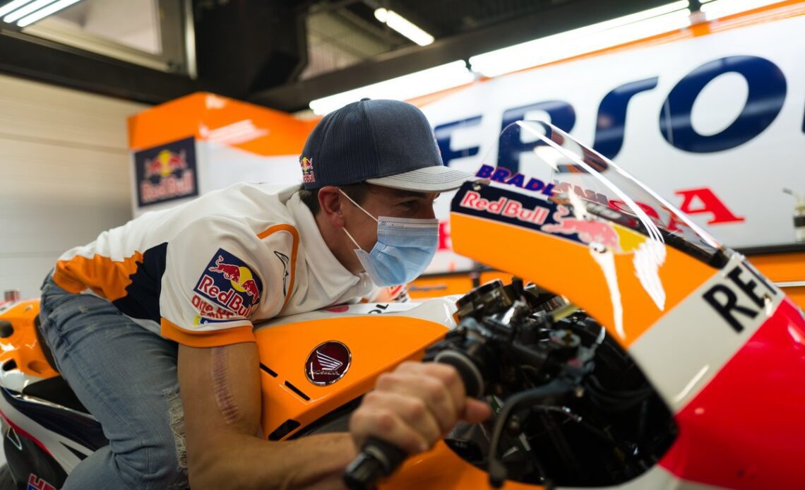 Marc Marquez has undergone four major operations on his arm since breaking it in 2020