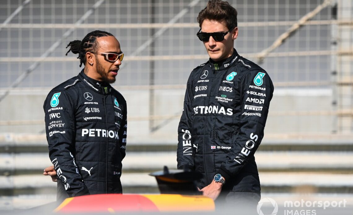 Lewis Hamilton and George Russell believe they have made progress with Mercedes' W14