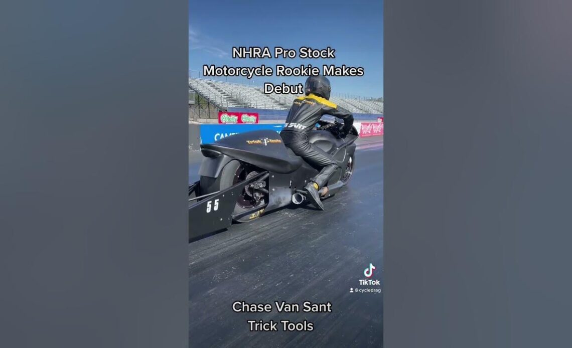 NHRA Rookie makes debut on Pro Stock Motorcycle