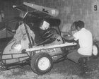 Old School. My Families Race Cars From The 70's. OMC Outboard Powered TQ Midget & 195E Anglia. My Brother Is Behind The Wheel Of The Anglia. Florida City Speedway.