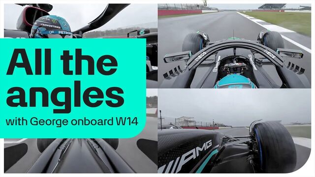Onboard: All the Angles of George Driving W14! - Formula 1 Videos