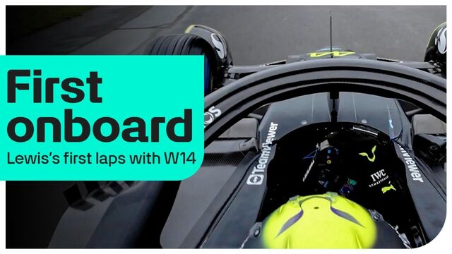 Onboard: First Laps with Lewis and the F1 W14