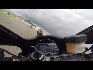 Suzuki GSXR Crash at Mettet - Yamaha R1M Rider's Perspective
