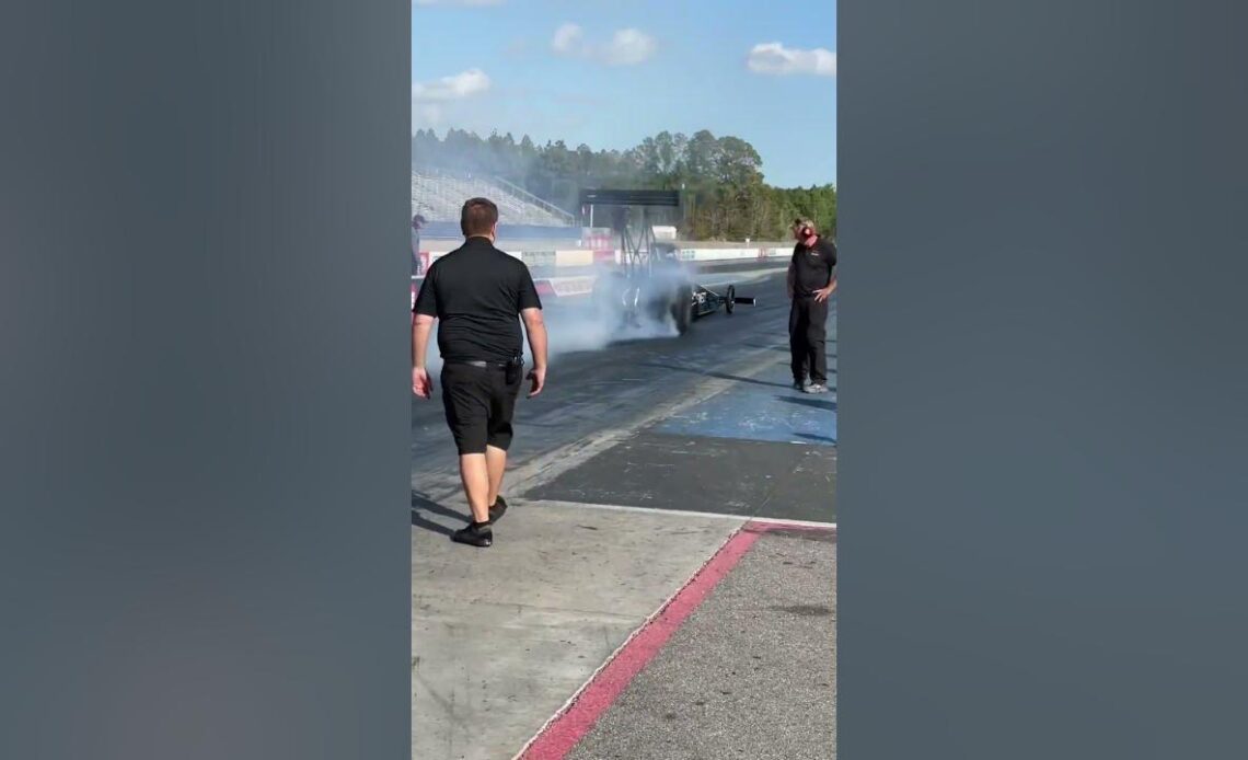 The Track Can't Hold this Top Fuel Dragster BEAST!