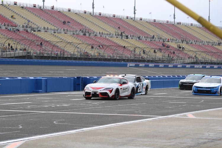 Rain at Auto Club Speedway, Danny Peters