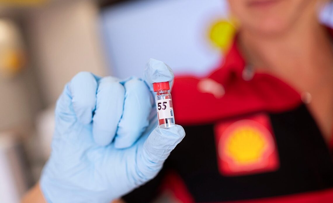 Details from Shell Formula 1 trackside laboratory