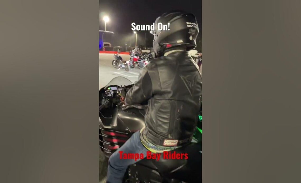 You can HEAR this sportbike club roll out from a MILE away!