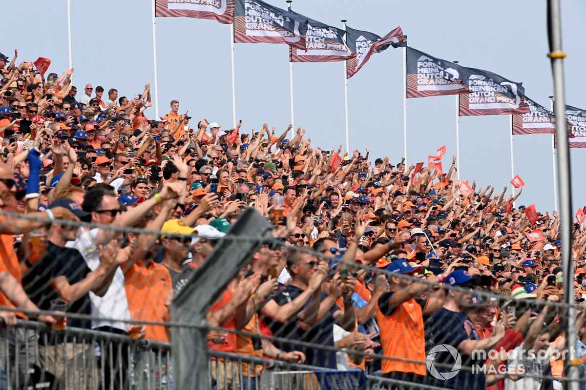 Fans, crowd at Dutch F1 race