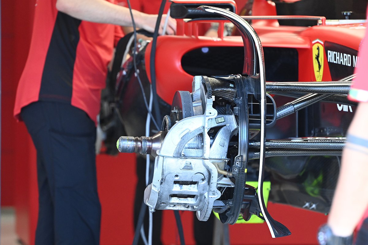 Ferrari SF-23 brake drum detail