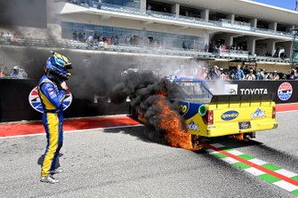 Race winner Zane Smith, Front Row Motorsports, Ford F-150 wins