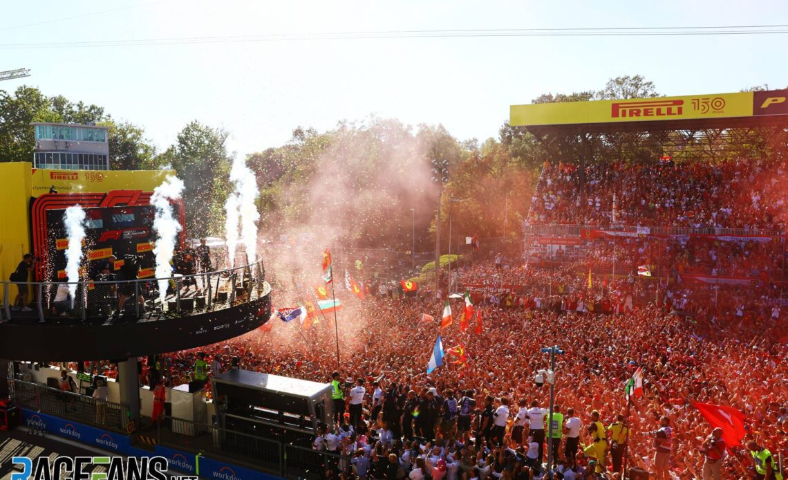 Circuit atmosphere, Monza, 2022