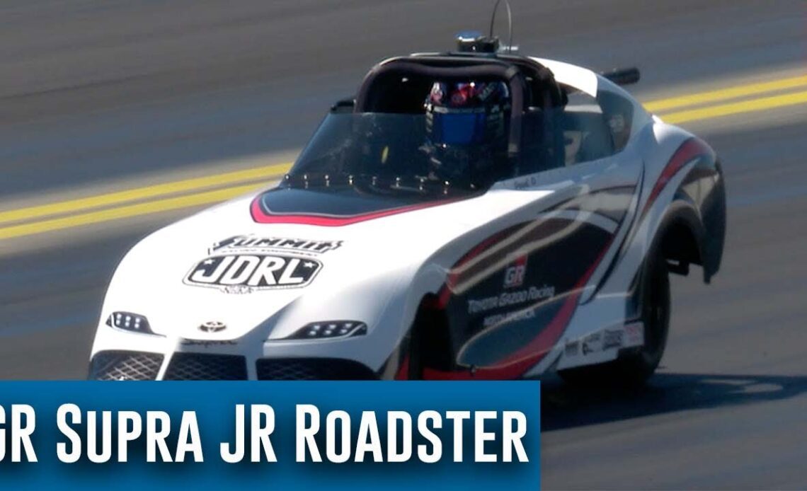 Antron Brown makes FIRST pass in the Toyota GR Supra Jr Roadster