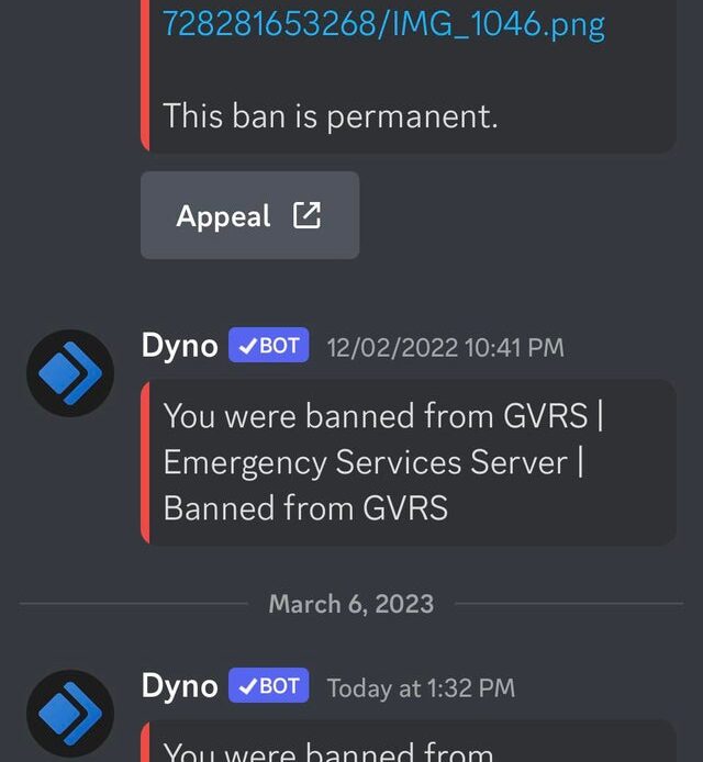 Banned from the discord for this? I’ve never uploaded any porn links???