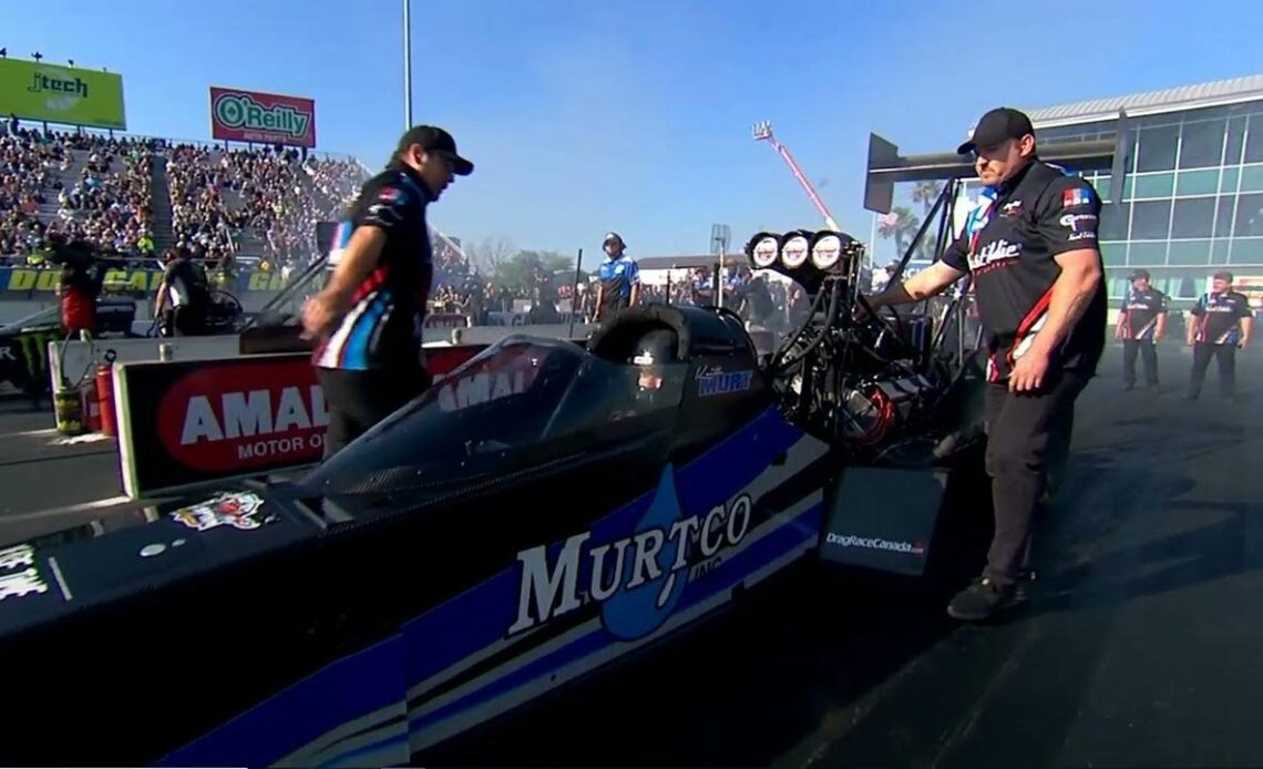 Brittany Force 3 692 333 99, Keith Murt 4 100 227 46, Top Fuel Dragster, Rnd 1 Eliminations, AMALIE
