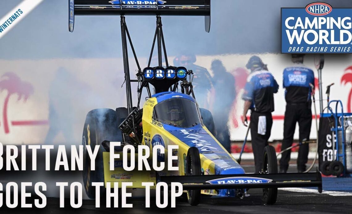 Brittany Force goes to the top Friday in Pomona