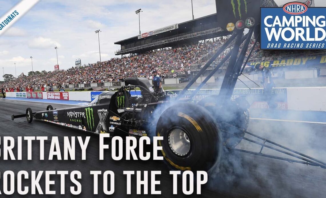 Brittany Force rockets to the top in Gainesville