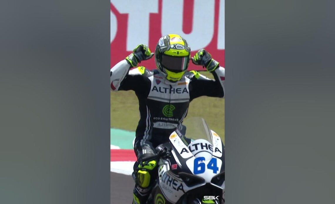 Caricasulo's celebration 🔥 | #IDNWorldSBK 🇮🇩