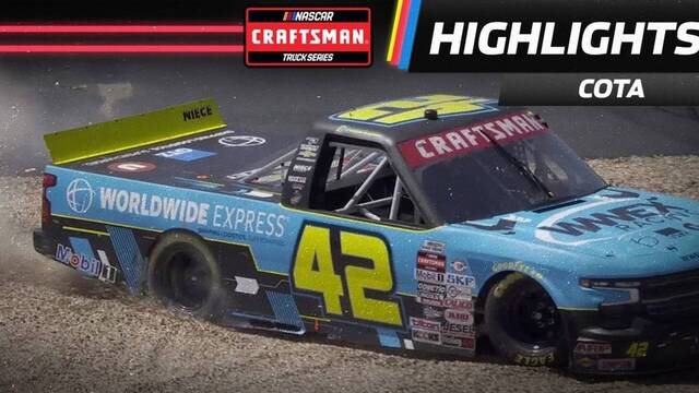 Carson Hocevar spins into gravel from fifth at COTA