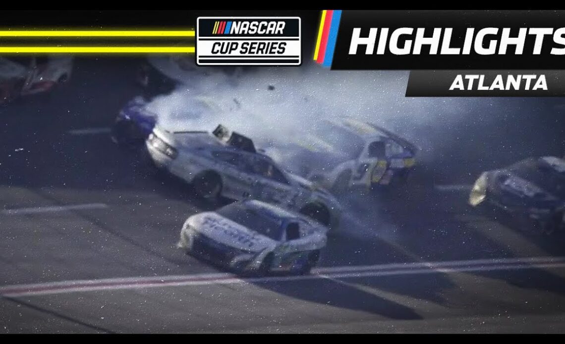 Chastain gets leader Harvick loose, causes multi-car wreck