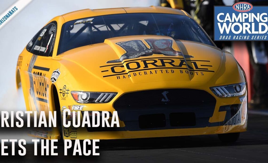 Cristian Cuadra sets the pace Friday in Phoenix