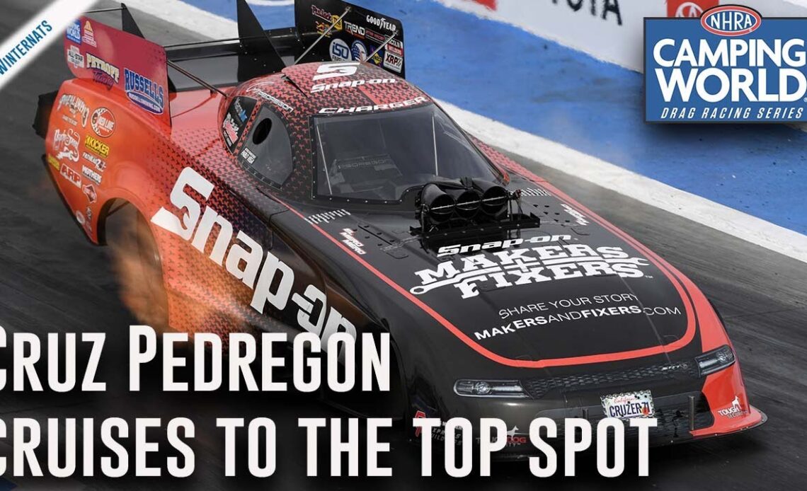 Cruz Pedregon cruises to the top spot at In-N-Out Burger Pomona Dragstrip