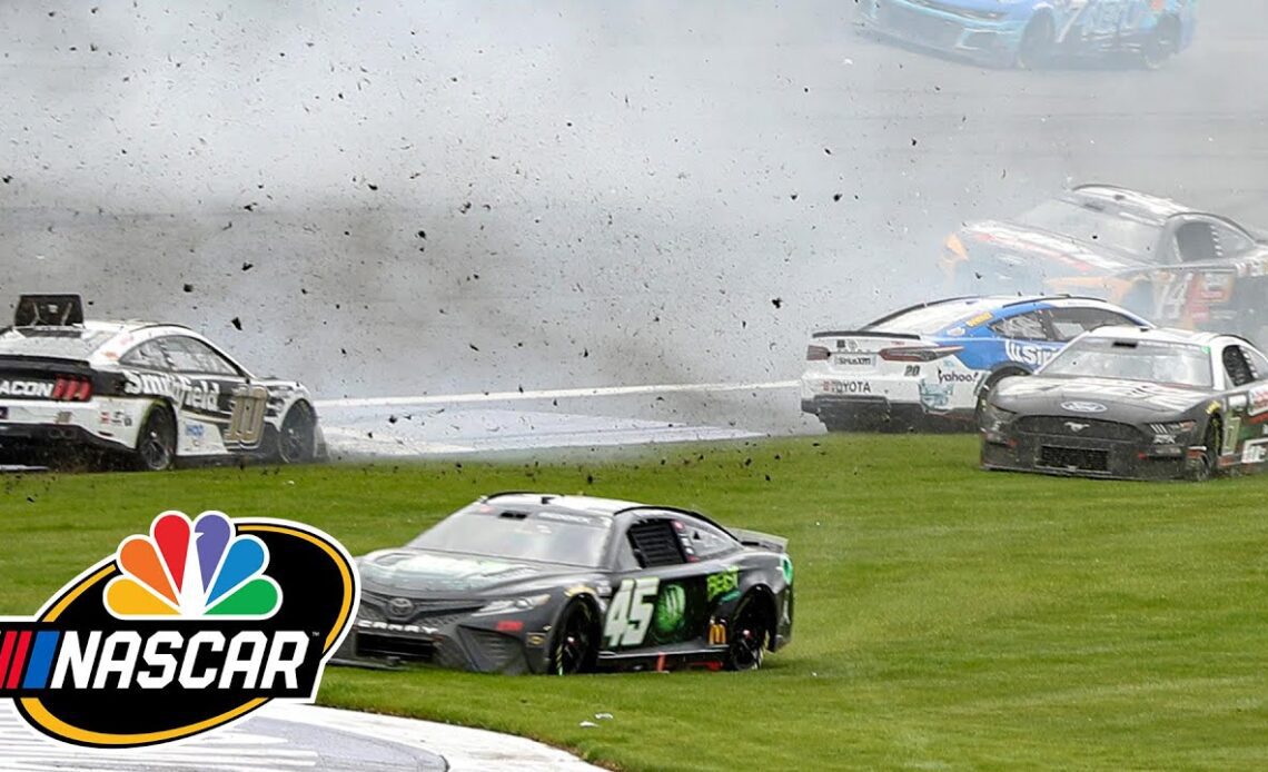 Don't blame Joey Logano for big NASCAR Cup Series restart crash at Fontana | Motorsports on NBC