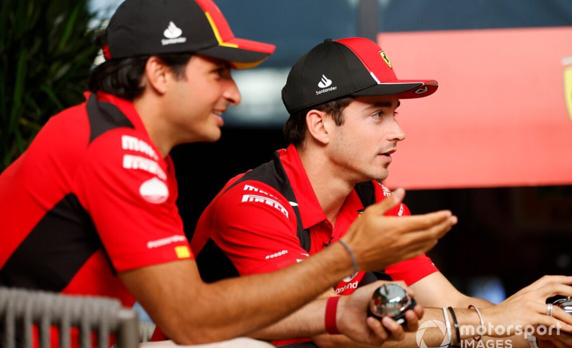 Carlos Sainz, Scuderia Ferrari Charles Leclerc, Scuderia Ferrari