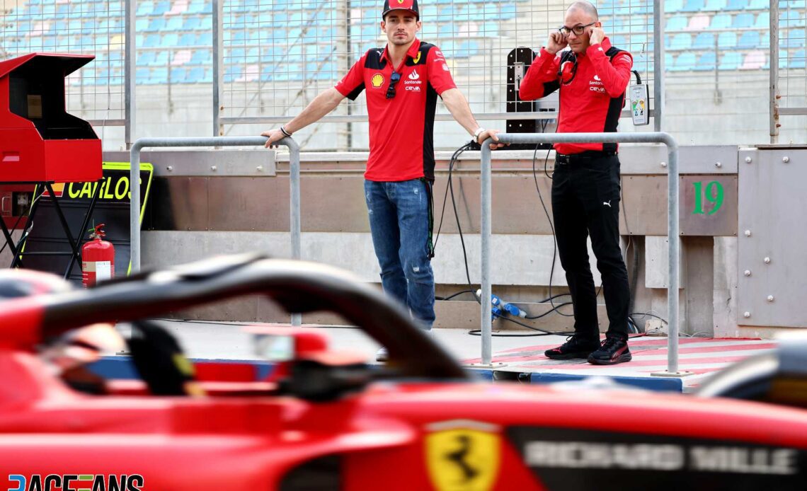 Charles Leclerc, David Sanchez, Ferrari, Bahrain International Circuit, 2023 pre-season test