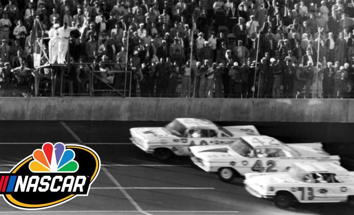 First photo finish by Lee Petty | NASCAR 75th Anniversary Moments | Motorsports on NBC