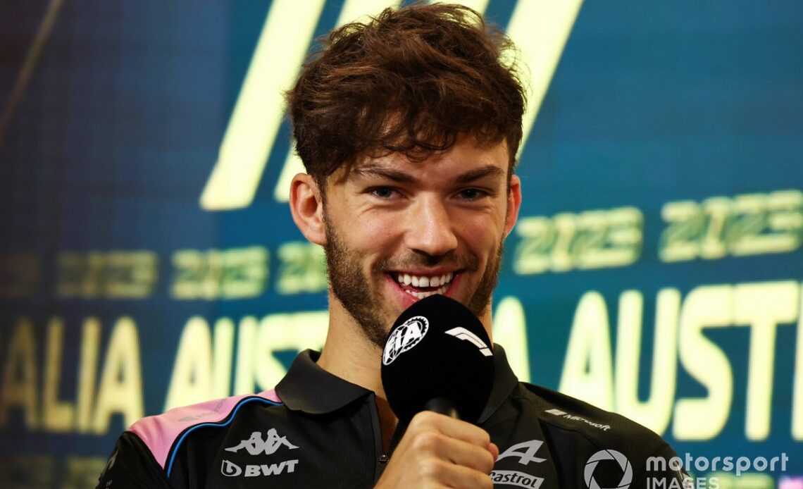 Pierre Gasly, Alpine F1 Team in the Press Conference