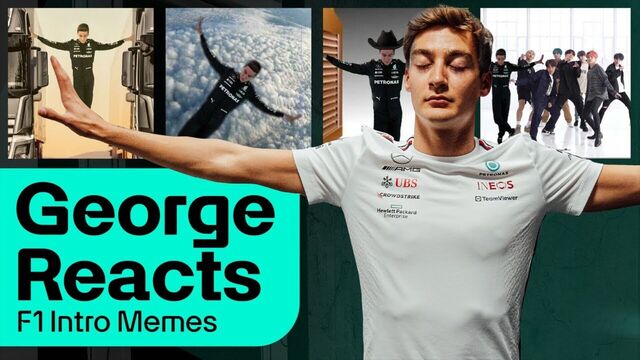 George Reacts to his F1 Intro Pose Memes!
