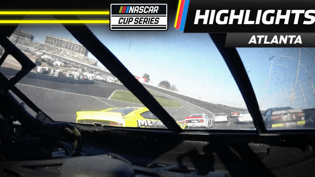 In-car camera: Jones makes his way to top 10 in final lap at Atlanta