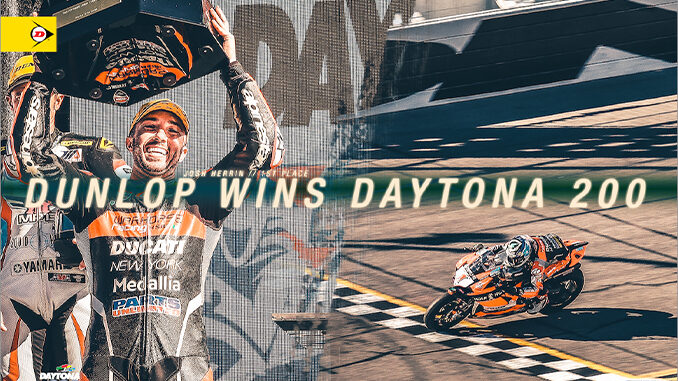 Josh Herrin and Ducati win the Daytona 200 on Dunlops
