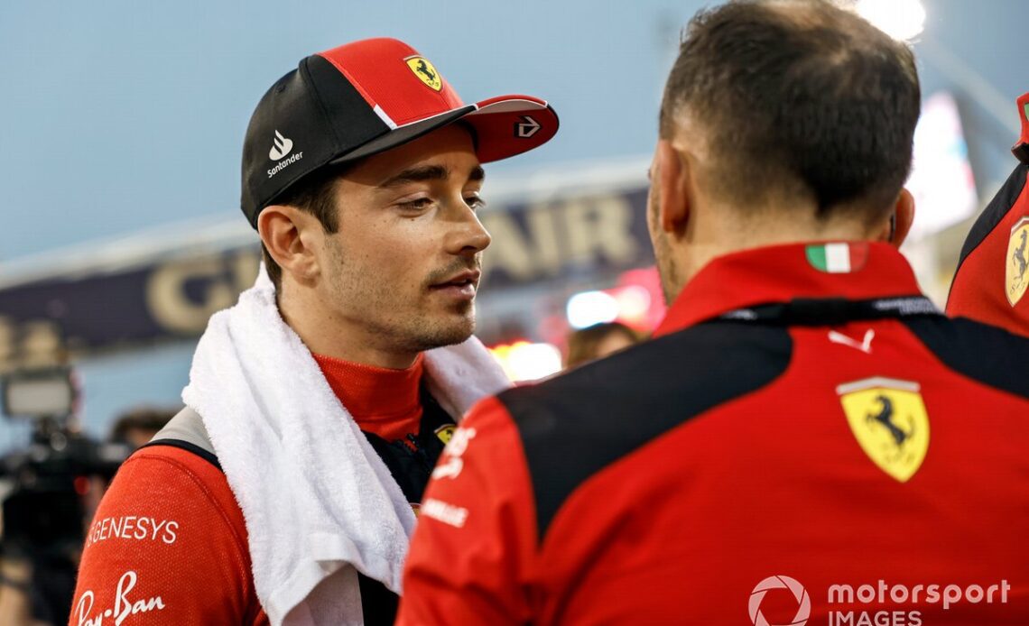 Charles Leclerc, Scuderia Ferrari, on the grid